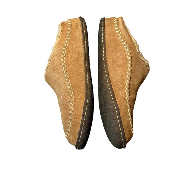 Sorel Men’s Falcon Ridge Ii Suede Slippers Open Back Faux Fur Mules Size 7 - Picture 4 of 7